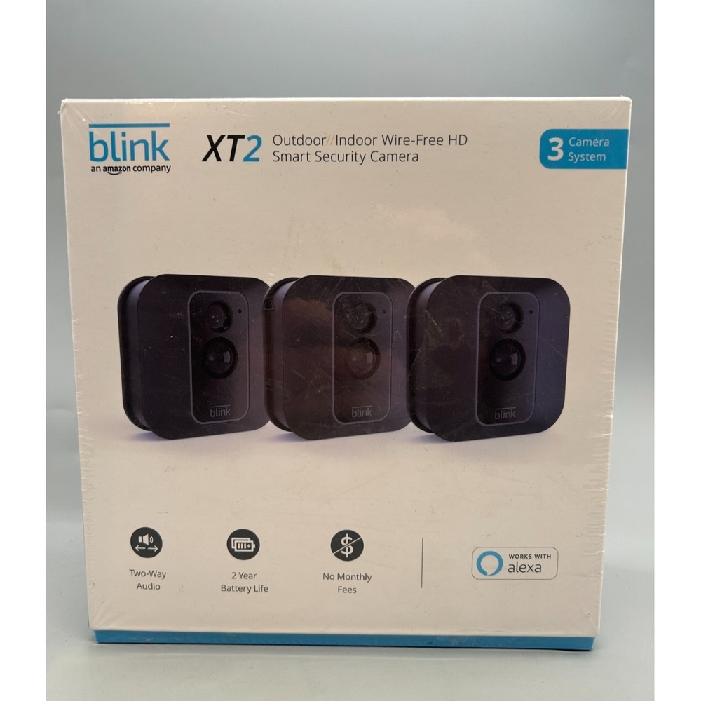 3 Pack Blink XT2 Wi-Fi 1080p Indoor/Outdoor Security Cameras  - Sealed